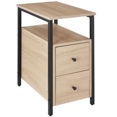 Nachttisch Tullamore 49,5x30x61,5cm Industrial Holz hell, Eiche Sonoma