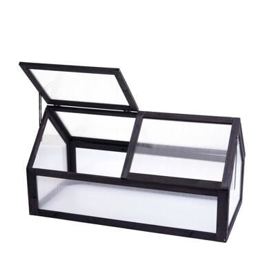 Frühbeet Pflanzbeet Gewächshaus FSC zertifiziert 108x57x54cm anthrazit