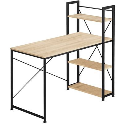 Computer-Schreibtisch Hershey 122x61x120cm Industrial hellbraun