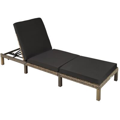 Polyrattan Sonnenliege Sofia - natur