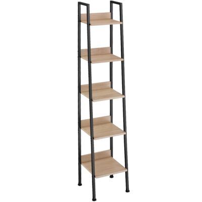 Leiterregal Industrial Holz hell, Eiche Sonoma 35,5 x 31,5 x 170,5 cm