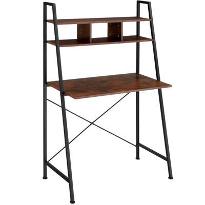 Schreibtisch Exeter 85,5x46,5x140cm Industrial dunkelbraun
