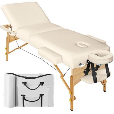 3 Zonen Massageliege beige