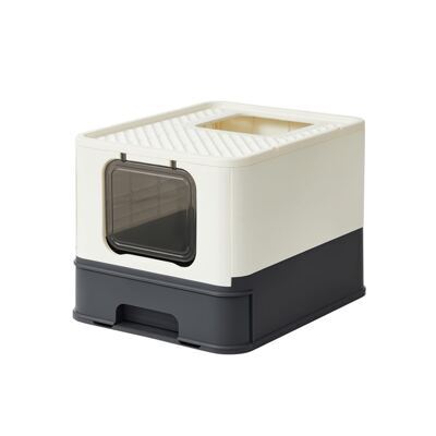 Katzentoilette Katzenklo geschlossen Beige