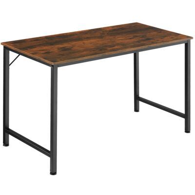 Schreibtisch Jenkins Industrial dunkelbraun 140 cm