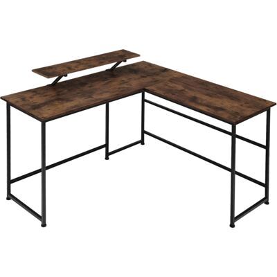 Schreibtisch Melrose Industrial Holz dunkel, rustikal
