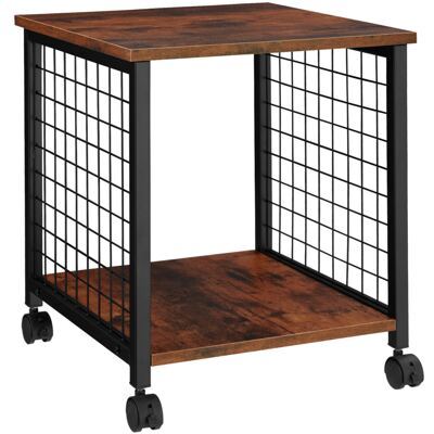 Beistelltisch Gary 40x40x48cm Industrial dunkelbraun