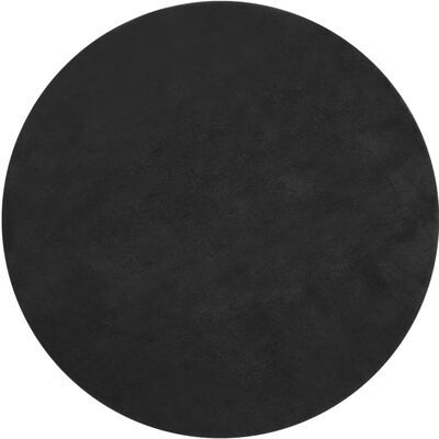 Kurzflorteppich Soft Zone schwarz Ø 120 cm