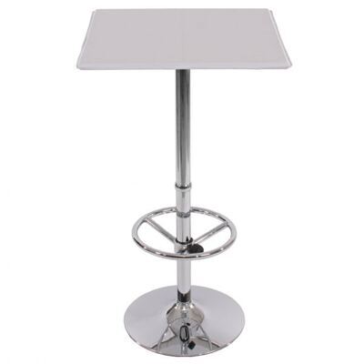 Bistrotisch Chicago mit Fussablage, 110x63x63cm (weiss)
