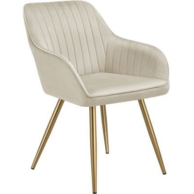 Esszimmerstuhl Marilyn creme/gold pro Stück