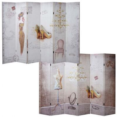 Foto-Paravent Vintage ~ 180x240cm Glitzer