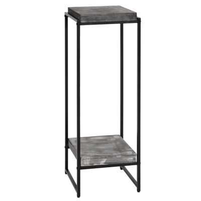 Blumentisch JAM-K71 Beistelltisch FSC Metall dunkelgrau 101cm