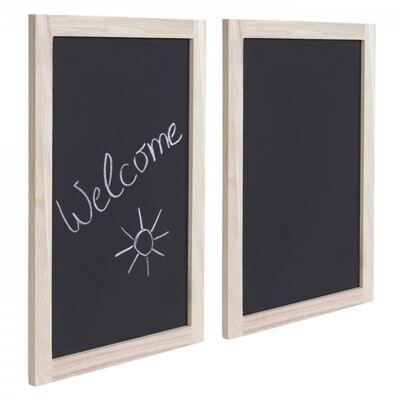 2er Set Wandtafeln Kreidetafel Schreibtafel ~ 60x40cm