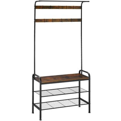 Garderobe Industrial dunkelbraun 85,5x36x184cm