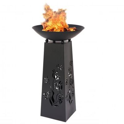 Feuerschale Feuersäule Edelrost 107x58x58cm anthrazit