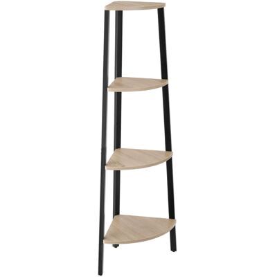 Eckregal Newbridge 34x34x125cm Industrial Holz hell, Eiche Sonoma