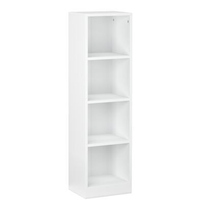 Bücherregal TAINARA 4 Fächer 30 x 106 cm weiss