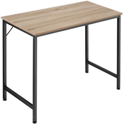 Schreibtisch Jenkins Industrial Holz hell, Eiche Sonoma 80 cm