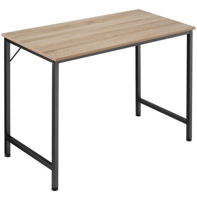 Schreibtisch Jenkins Industrial Holz hell, Eiche Sonoma 100 cm