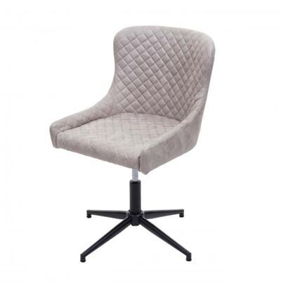 Bürostuhl Drehstuhl Vintage Metall ~ Stoff/Textil grau