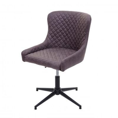 Bürostuhl Drehstuhl Vintage Metall ~ Stoff/Textil dunkelgrau