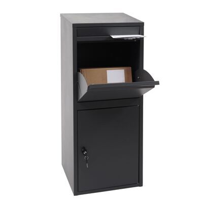 Paketkasten Paketbox, Paketbriefkasten Briefkasten ~ verzinkt anthrazit