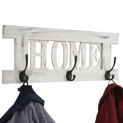 Wandgarderobe, Garderobe Home, Vintage weiss, shabby