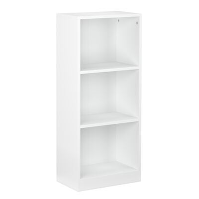 Bücherregal RENATA 3 Fächer 40 x 93 cm weiss