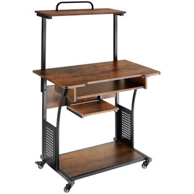 Schreibtisch Fife 80x65,5x130,5cm Industrial dunkelbraun