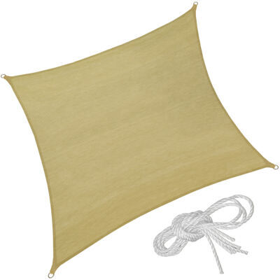 Polyethylen Sonnensegel quadratisch, 540 x 540 cm