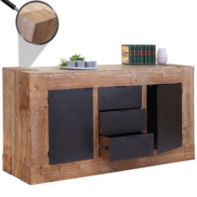 Sideboard Anrichte, Tanne Holz rustikal massiv 90x160x45cm 67kg