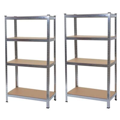 2x Steckregal Werkstattregal Traglast 320kg 160x80x40cm verzinkt