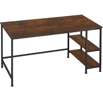 Computer-Schreibtisch Canton 120x60x75,5cm Industrial dunkelbraun