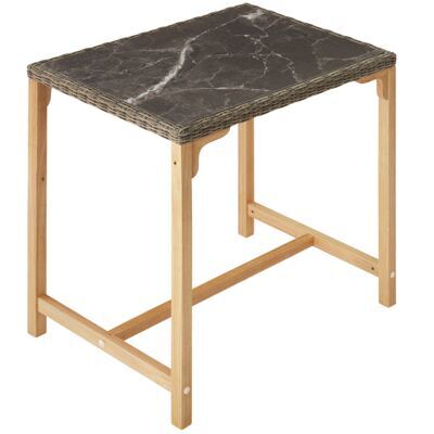 Rattan Bartisch Kutina 96x65x100cm natur