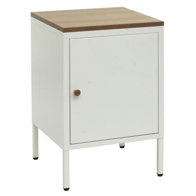 Nachttisch Industrial Stahl JAM-L84 63x40x40cm weiss
