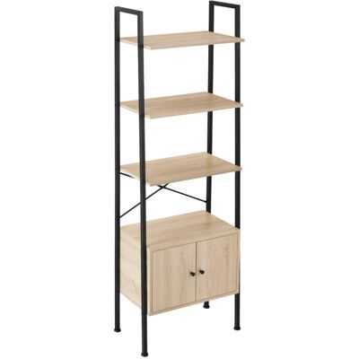 Leiterregal Brentwood 57,5x34x173cm Industrial Holz hell, Eiche Sonoma