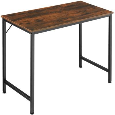 Schreibtisch Jenkins Industrial dunkelbraun 80 cm