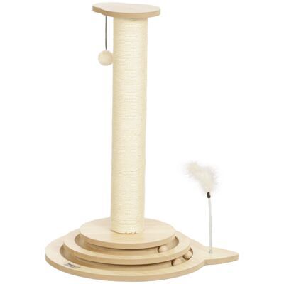 Kratzstamm Sisal Spielball 4-in-1 69cm Eiche
