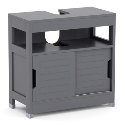 Waschbeckenunterschrank FORTUNA 60 x 30 x 60 cm anthrazit