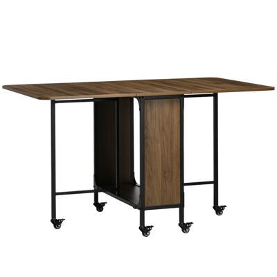 Esstisch klappbar mobil 130x80x74cm Hellbraun