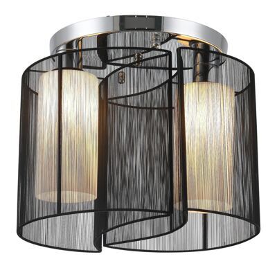 Vintage Deckenlampe 2-flammig Ø47,5x33cm Schwarz