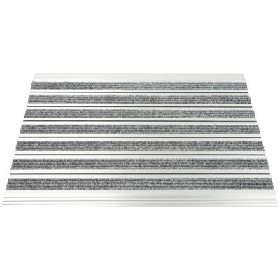 Fussmatte Aluminium 60 x 40 cm silber/grau