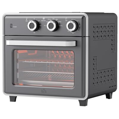 Minibackofen Heissluftfritteuse Umluftofen 20L 1400W Grau