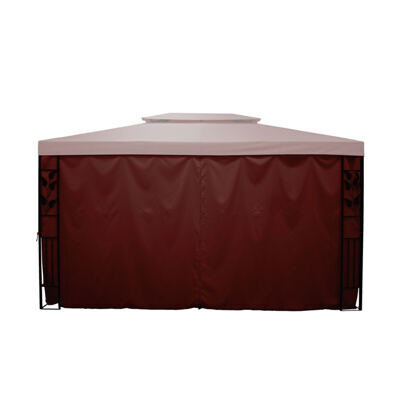 Seitenwände für Gazebo 3 x 4 m braun 4 Stk