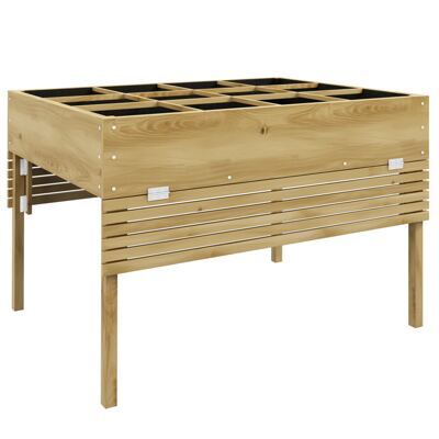 Hochbeet klappbar 122x915x89cm Naturholz