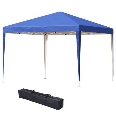 Pavillon 3x3m wasserabweisend UV-Schutz faltbar inkl Tasche Blau