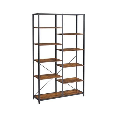 Bücherregal Aufbewahrungsregal mit 10 Fächern IndustrialVIBE