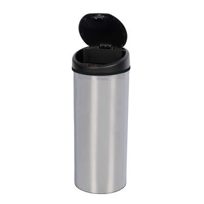 Abfalleimer mit Sensor 60L chrom