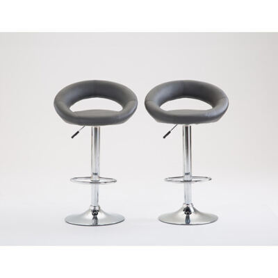 Barhocker Wanda grau im 2er-Set