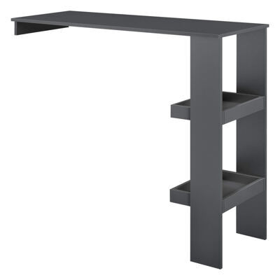 Bartisch Sölvesborg 120x45x106cm für Wandmontage Dunkelgrau